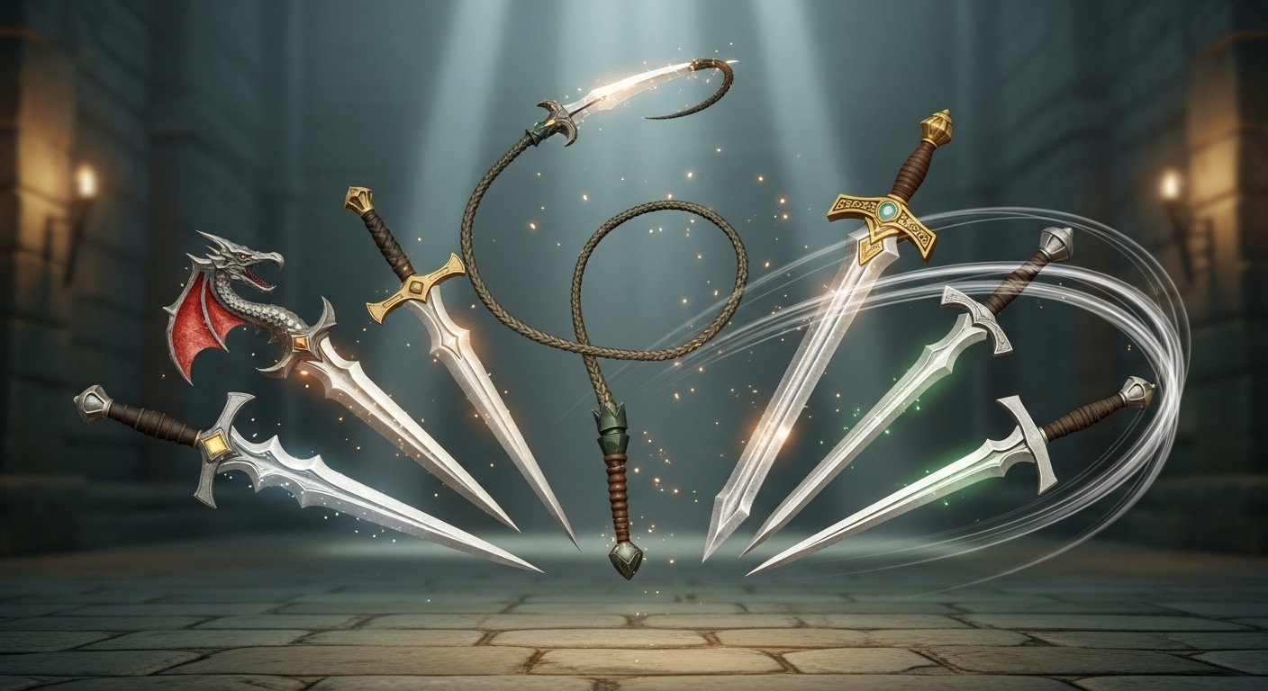 osrs stab weapons cinematic showcase with top melee weapons