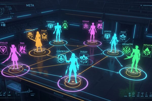 valorant 2025 ranked meta showing best agents and team compositions on top-down map