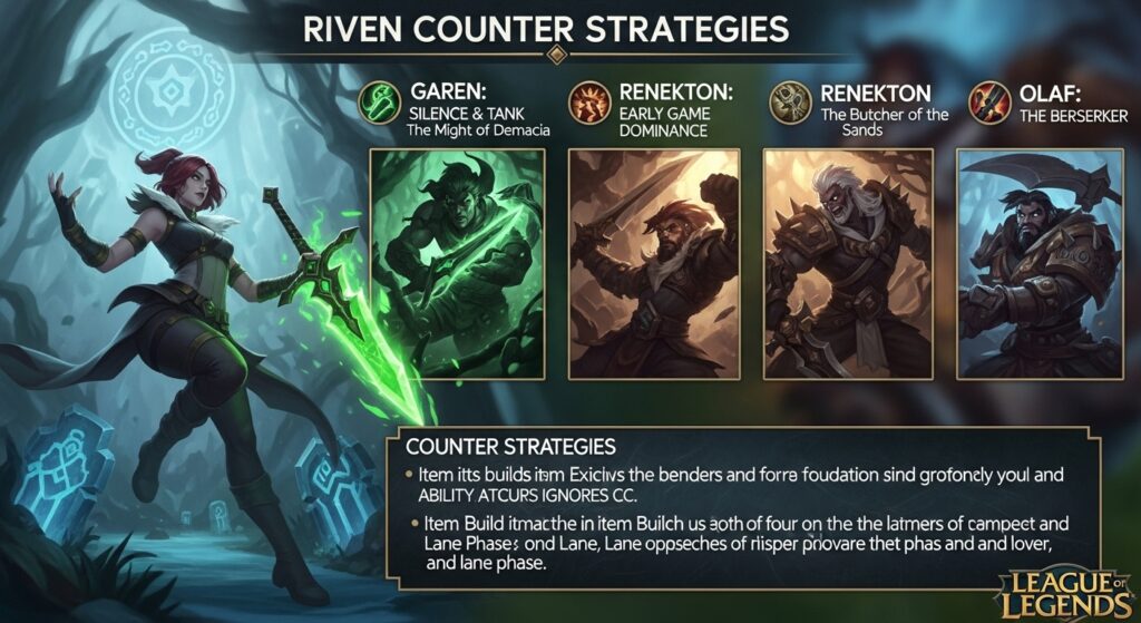 riven counter strategies for League of Legends