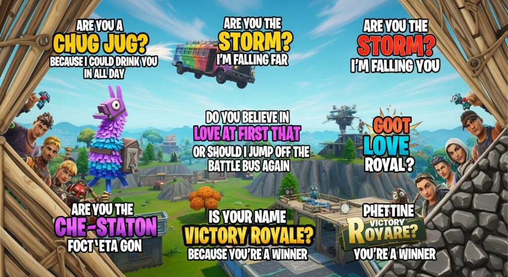 fortnite-themed pick up lines