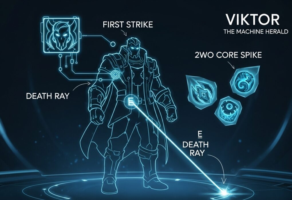 league of legends viktor build first strike e max two item spike schematic