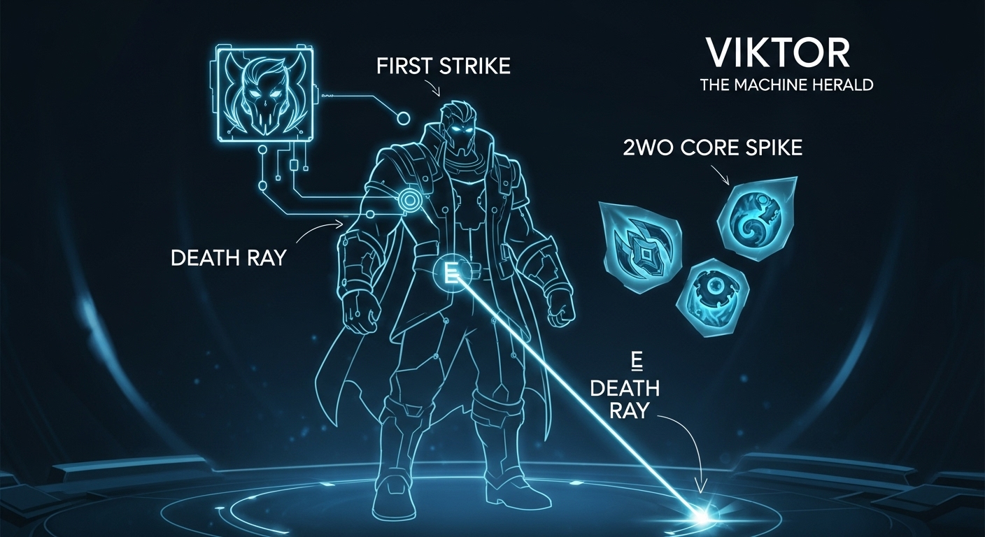 league of legends viktor build first strike e max two item spike schematic