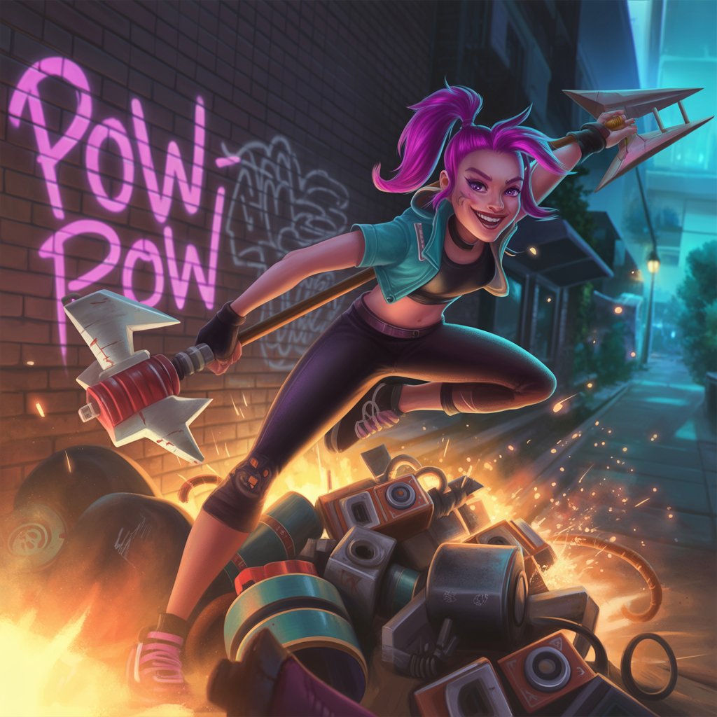 jinx league of legends champion action