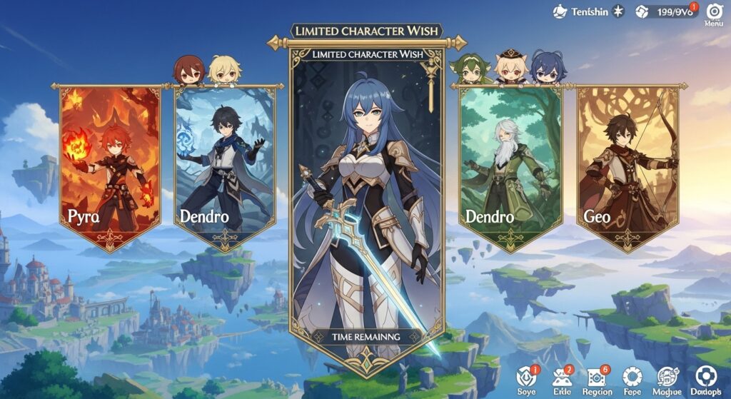 genshin banners and character events
