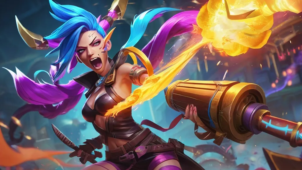 jinx league of legends champion action