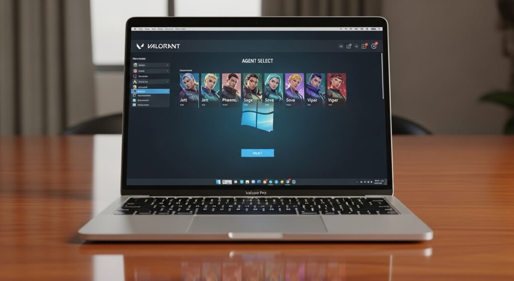 Playing Valorant on Mac using Windows via Boot Camp.