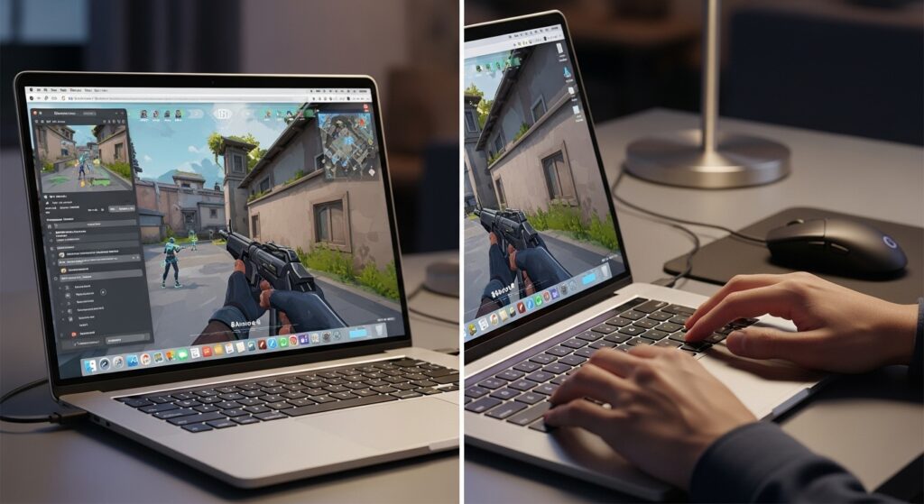 Running Valorant on MacBook M2 using Parallels Desktop.
