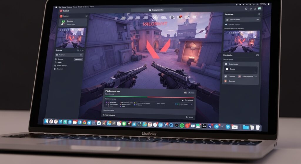 Playing Valorant on MacBook Air through Boosteroid cloud gaming service.