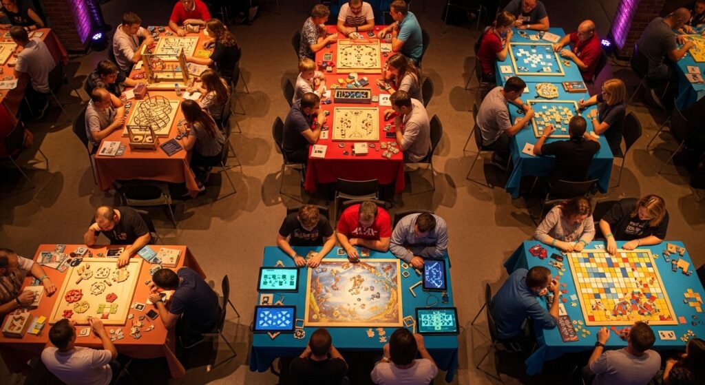 Group testing puzzle games on laptops