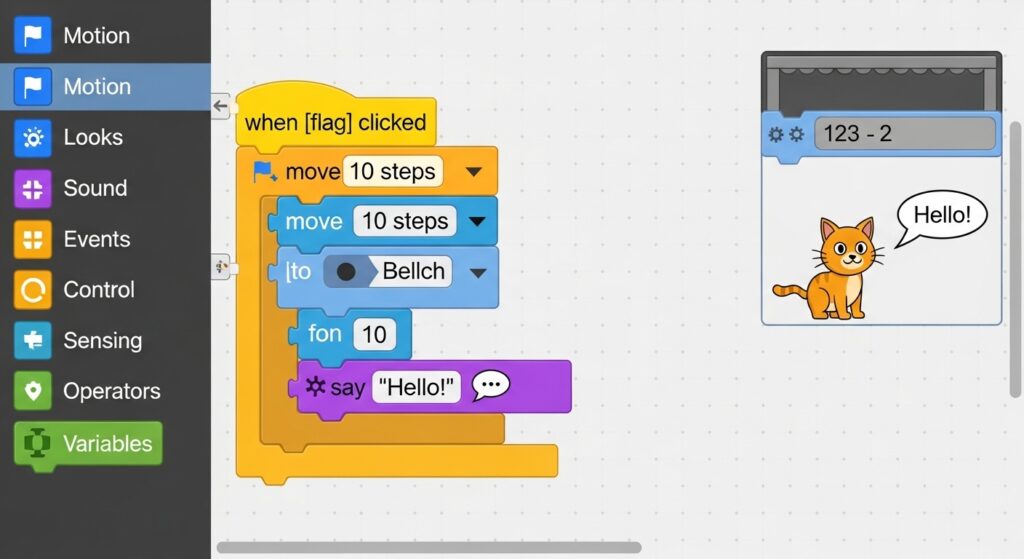 Block coding puzzle screenshot