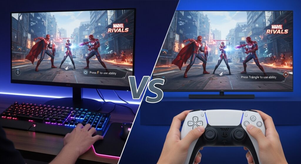 Marvel Rivals PC vs console input comparison